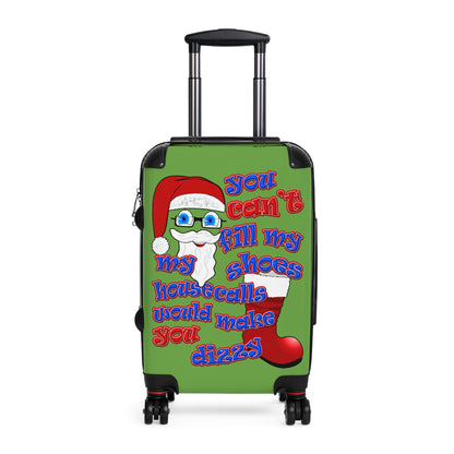 santa's shoes - Suitcase (green)