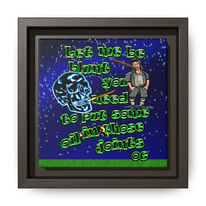 og - framed canvas art ('snoops' background)