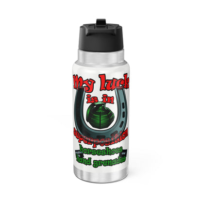 my luck - Gator Tumbler, 32oz (white)
