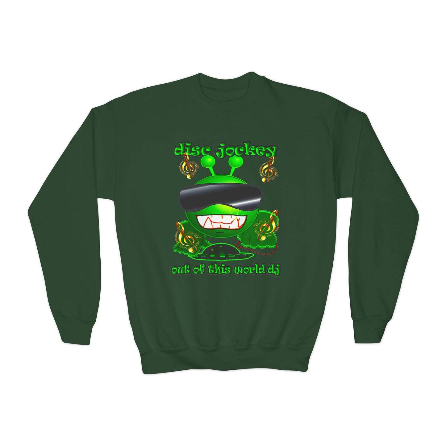 disc jockey - Youth Crewneck Sweatshirt