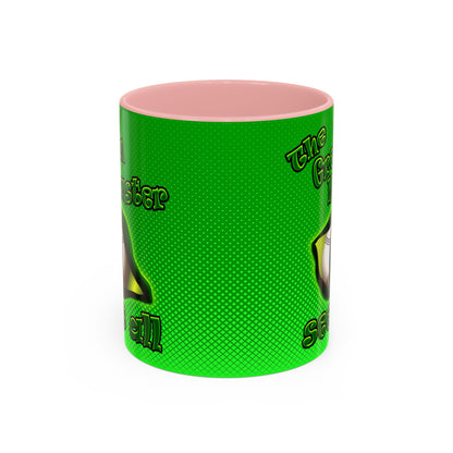 green monster - Accent Mug (logo green)