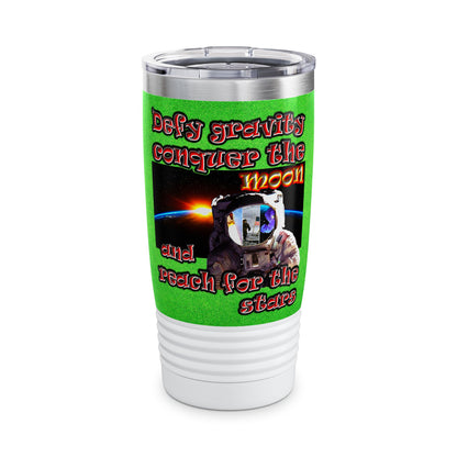 defy conquer reach - Ringneck Tumbler, 20oz (green turf)