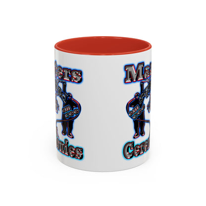 em cee squared - Accent Mug (white)