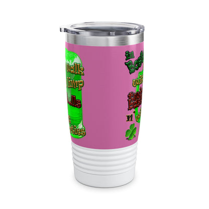 celtics logo - Ringneck Tumbler, 20oz (light pink)