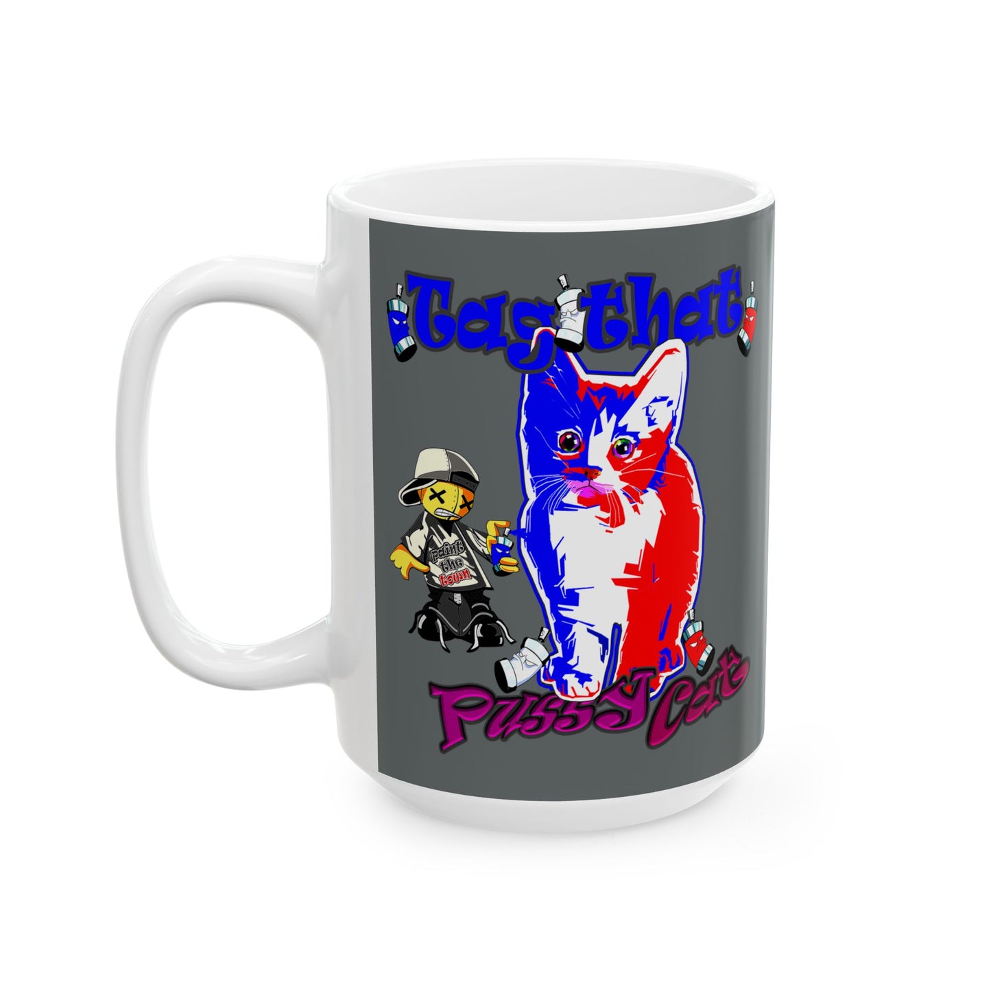 tag that - White Mug (dark grey)