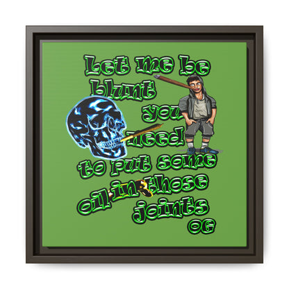 og - framed canvas art (green)
