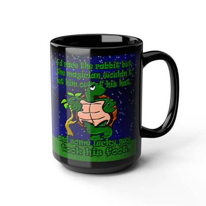 turtle race - Black Mug ('snoops' background)