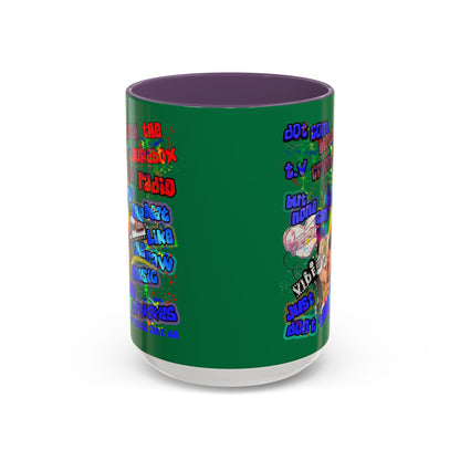 drop the beat - Accent Mug (dark green)