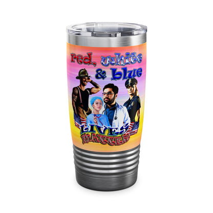 rw&b lives matter - Ringneck Tumbler, 20oz (color blur)