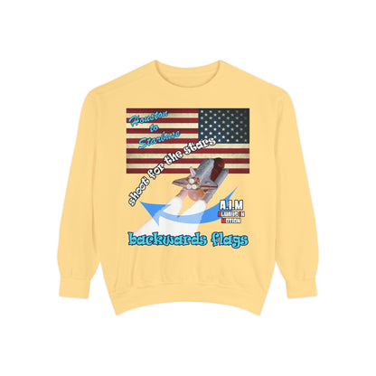 shoot for the stars - Unisex Garment-Dyed Sweatshirt