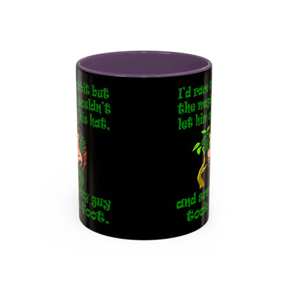 turtle race - Accent Mug (black)