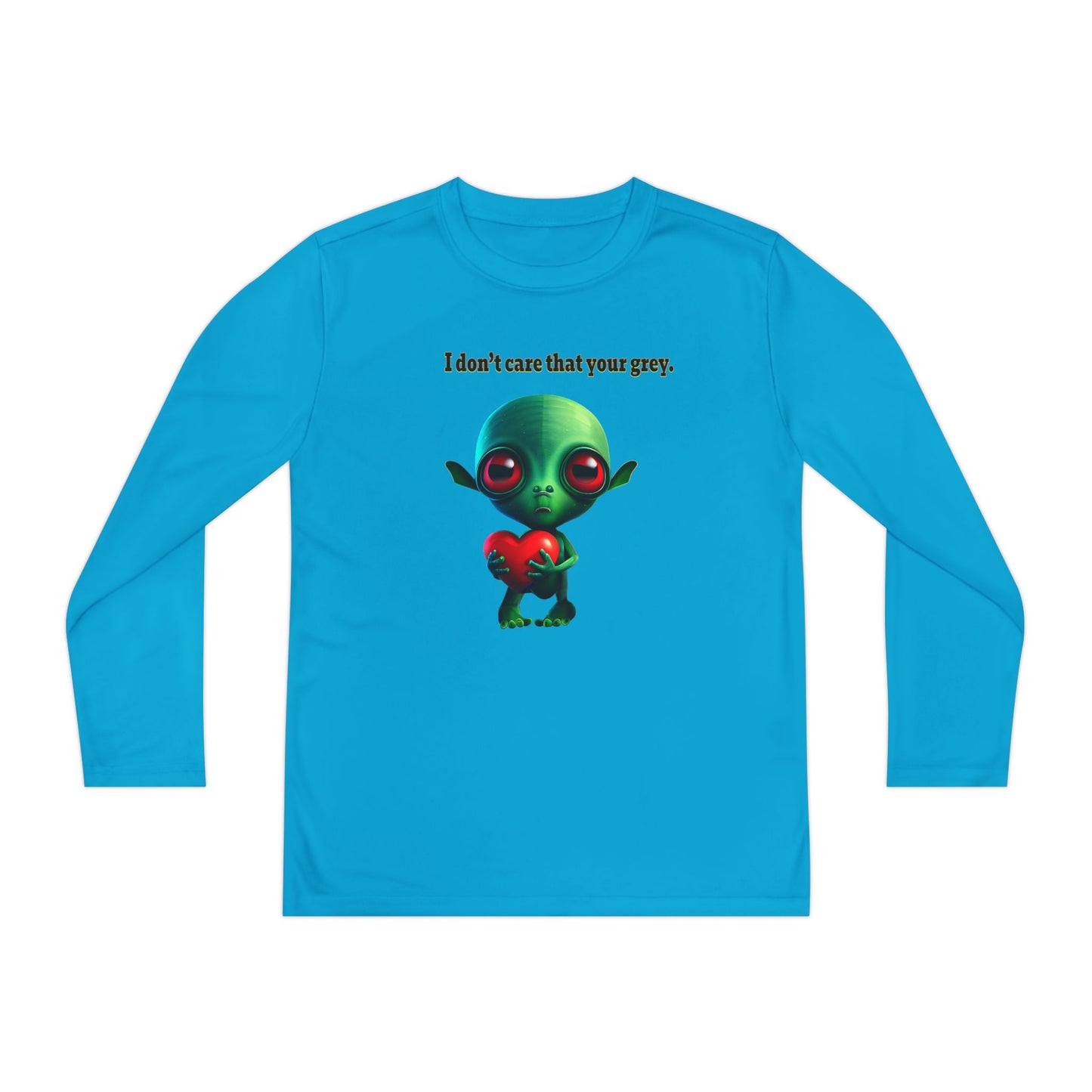 I don't care that your grey - Youth Long Sleeve Competitor Tee