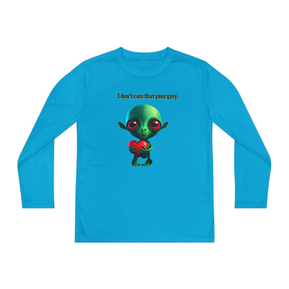 I don't care that your grey - Youth Long Sleeve Competitor Tee