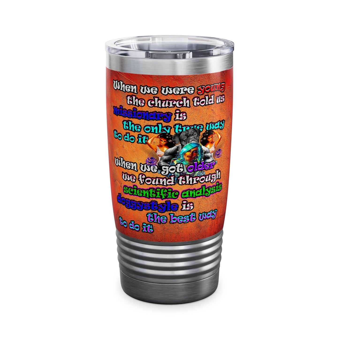 doggystyle - Ringneck Tumbler, 20oz (burnt orange)