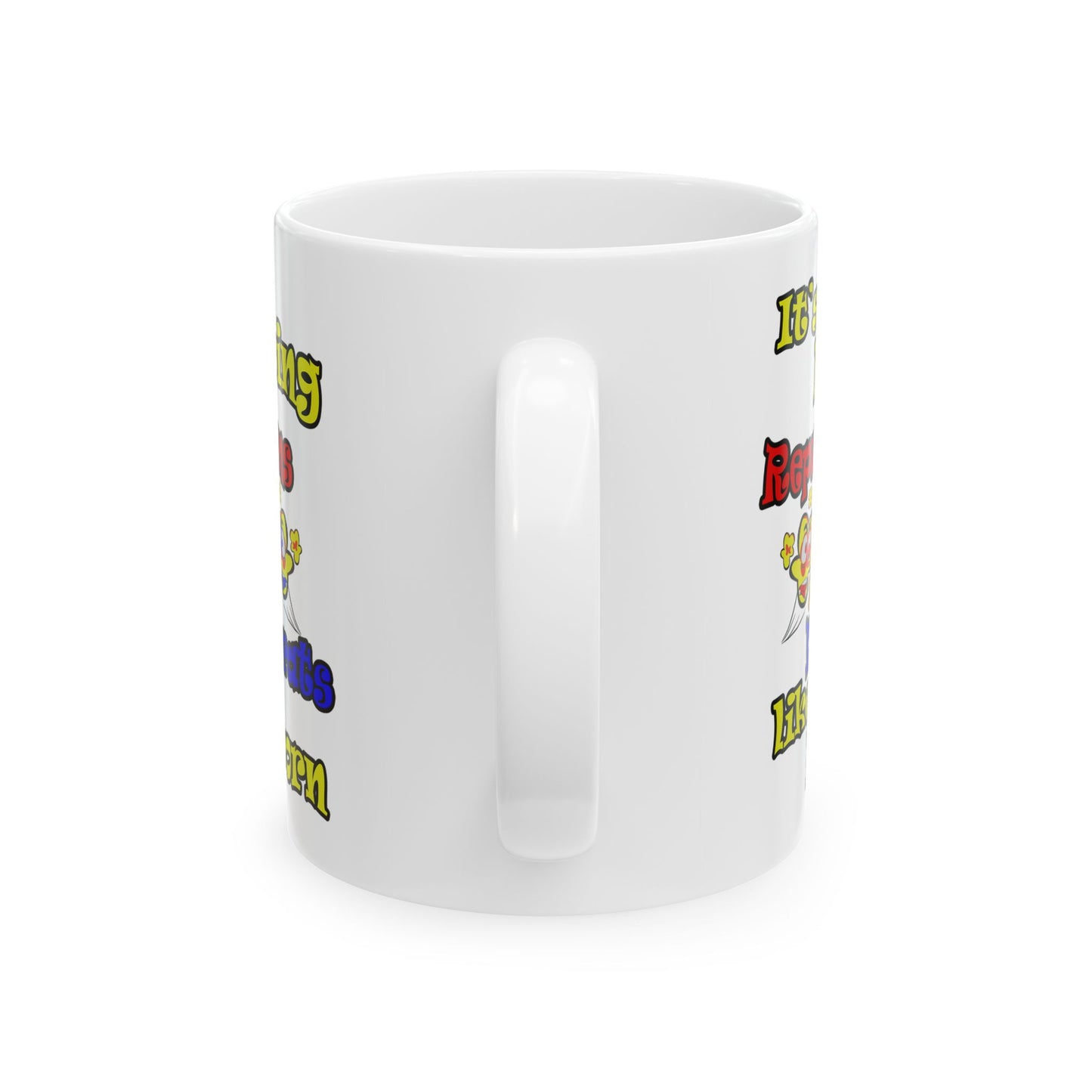 popping like popcorn - White Mug (white)