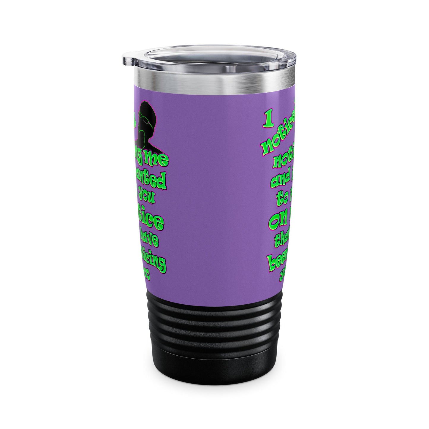 noticed you noticing - Ringneck Tumbler, 20oz (light purple)