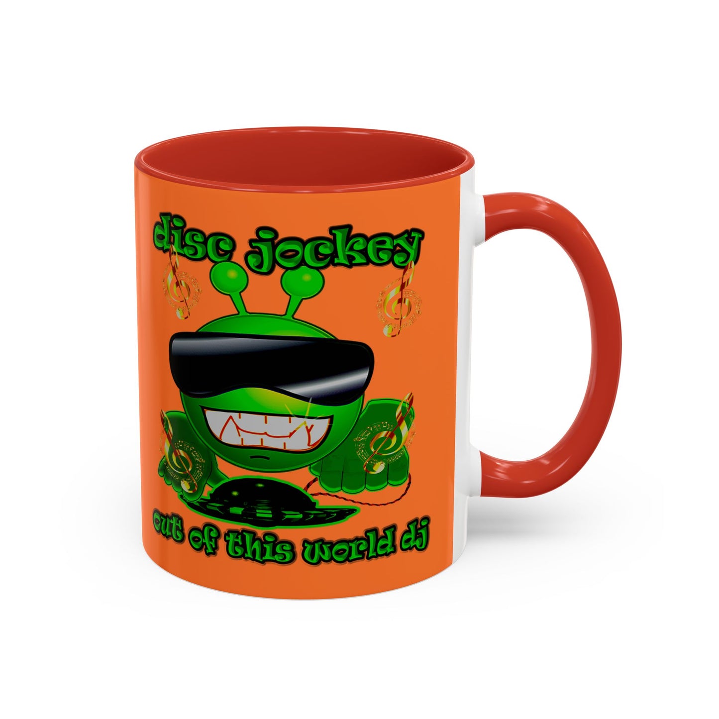 disc jockey - Accent Mug (crusta)
