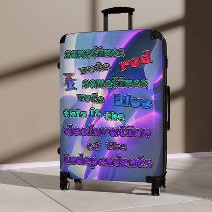 declaration of the independents - Suitcase (grey-pink wave)
