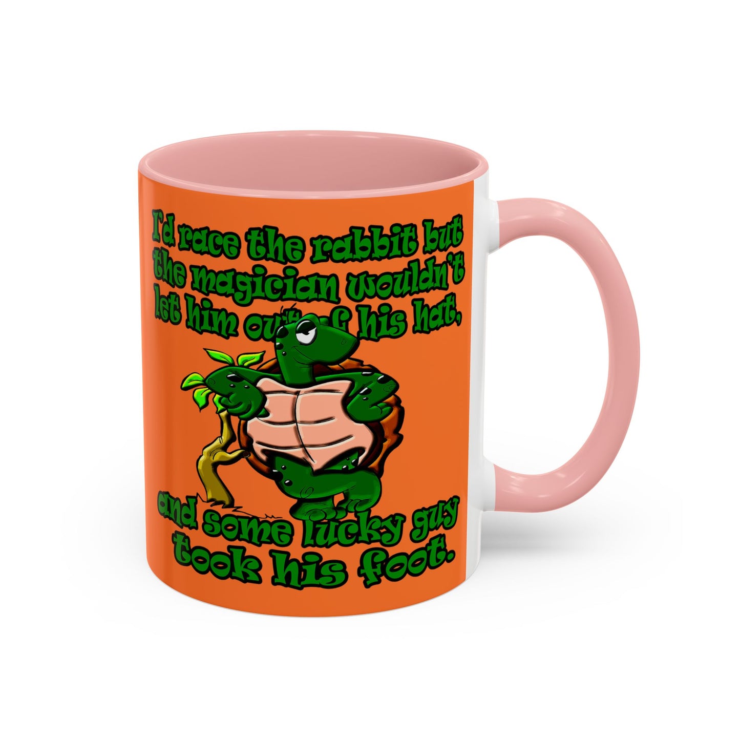 turtle race - Accent Mug (crusta)