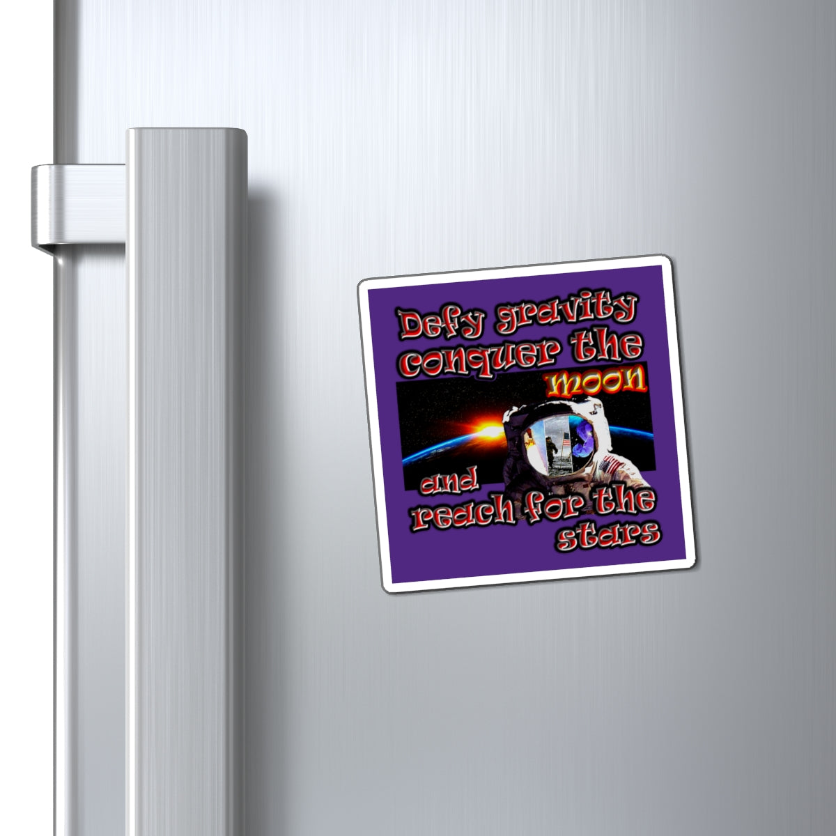 defy conquer reach - Magnets - (purple)