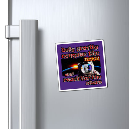 defy conquer reach - Magnets - (purple)