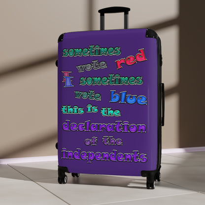 declaration of the independents - Suitcase (purple)