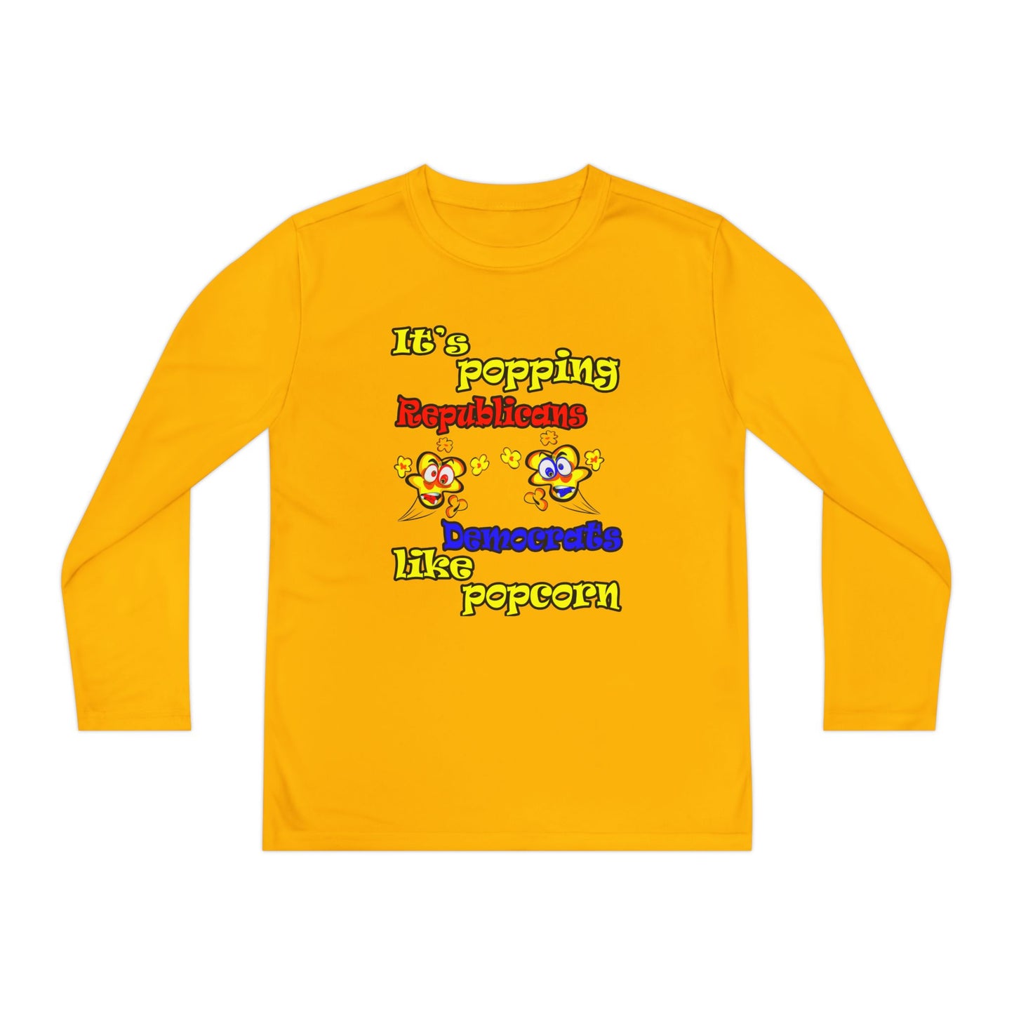 popping like popcorn - Youth Long Sleeve Competitor Tee