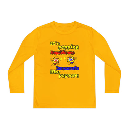 popping like popcorn - Youth Long Sleeve Competitor Tee