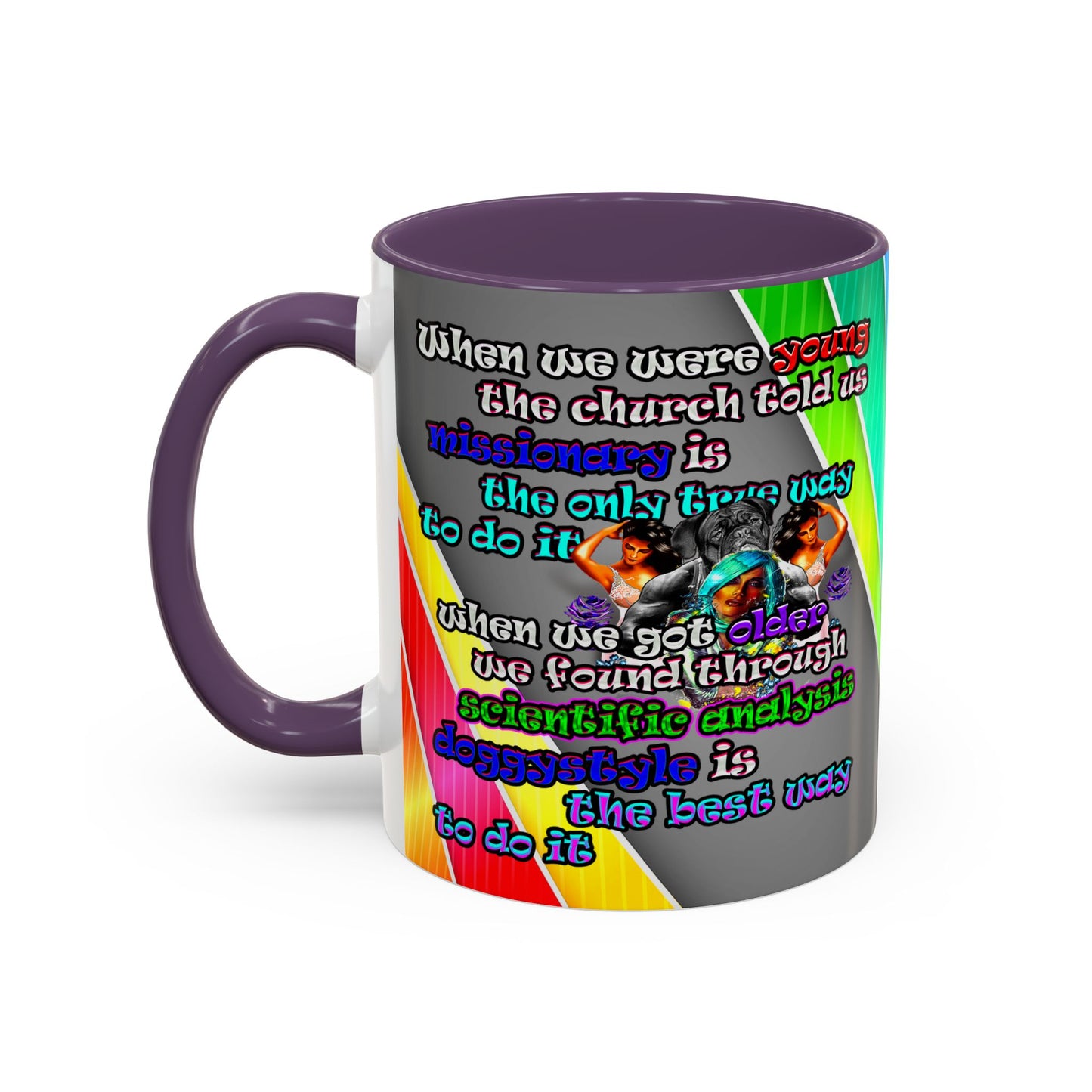 doggystyle - Accent Mug (rainbow split)