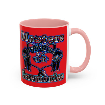 em cee squared - Accent Mug (red)