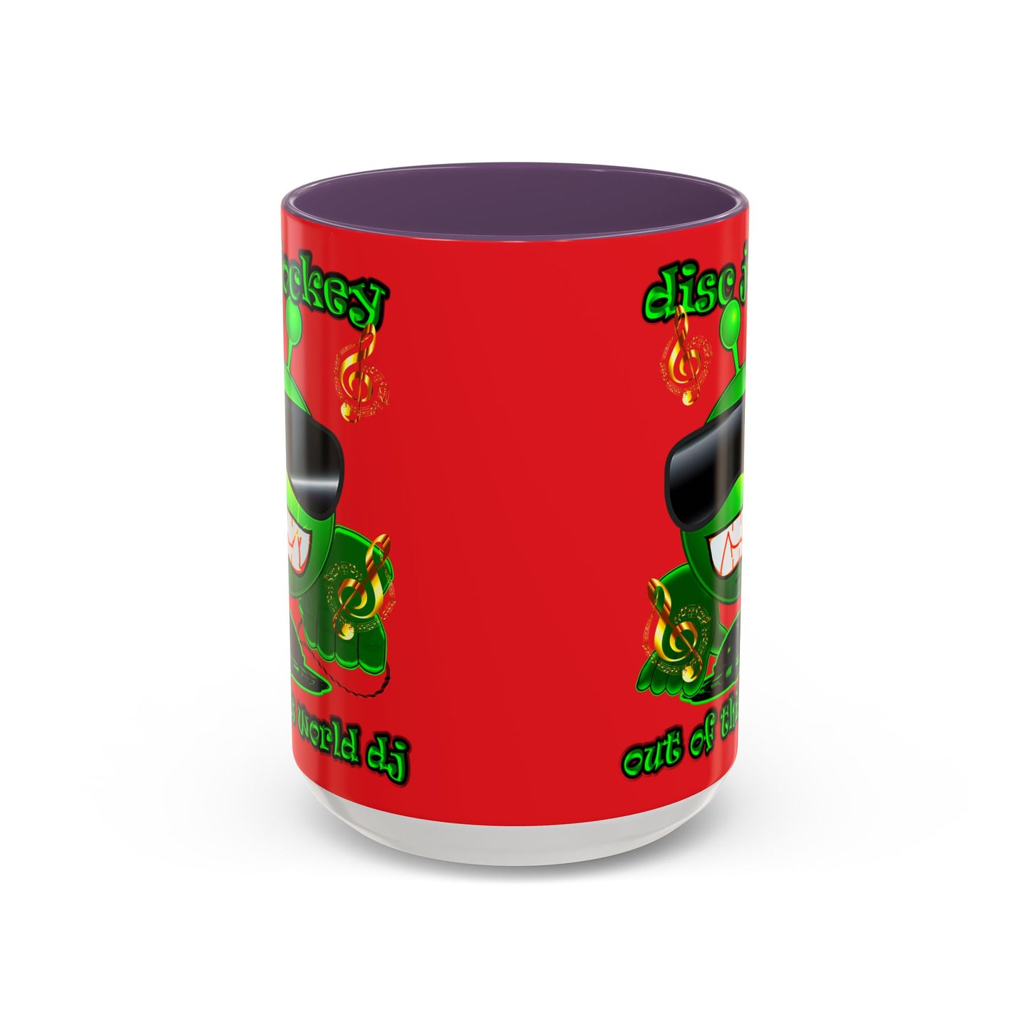 disc jockey - Accent Mug (red)