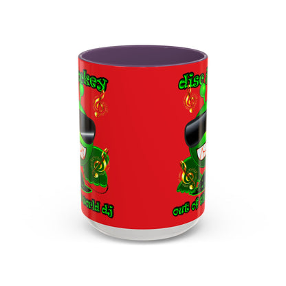 disc jockey - Accent Mug (red)