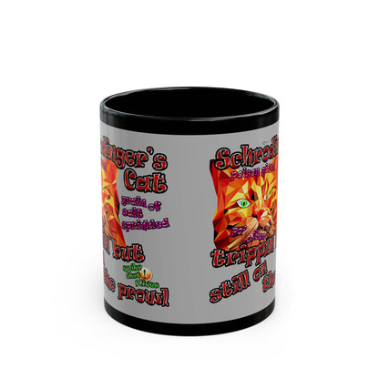 schrodinger's cat - Black Mug (light grey)