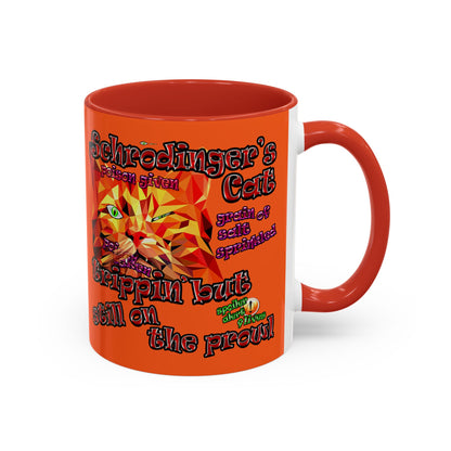 schrodinger's cat - Accent Mug (orange)