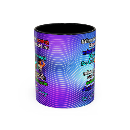 doggystyle - Accent Mug (purple wave)