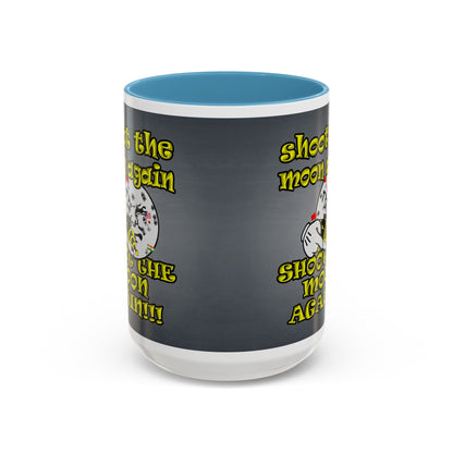 shoot the moon again - Accent Mug (grey-light grey)