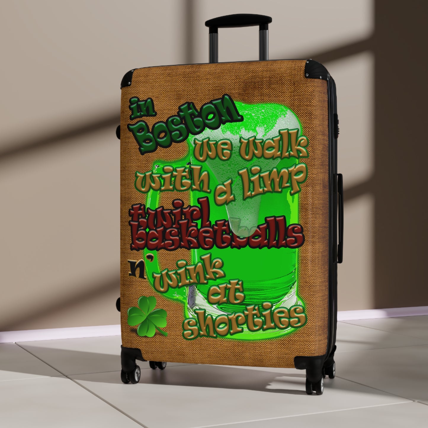 celtics logo - Suitcase (brown papyrus)