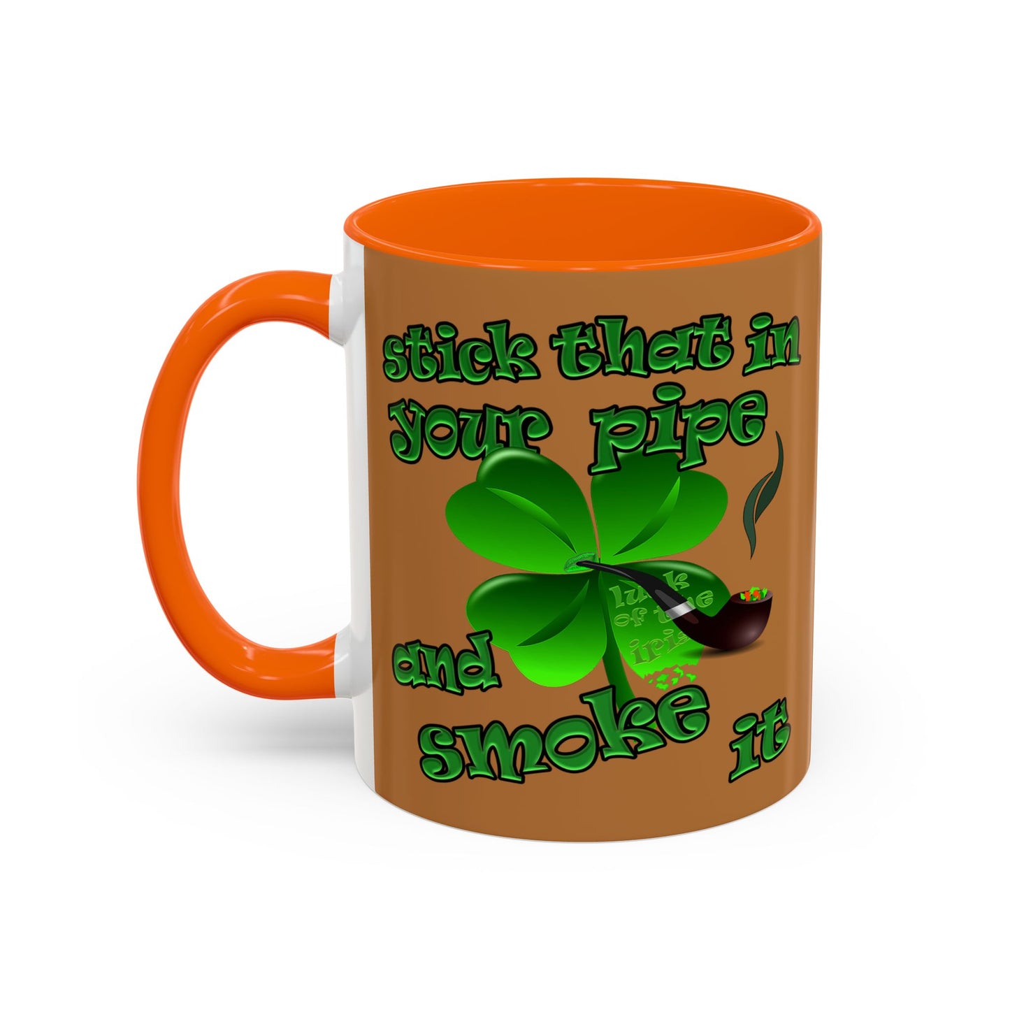 celtics logo - Accent Mug (light brown)