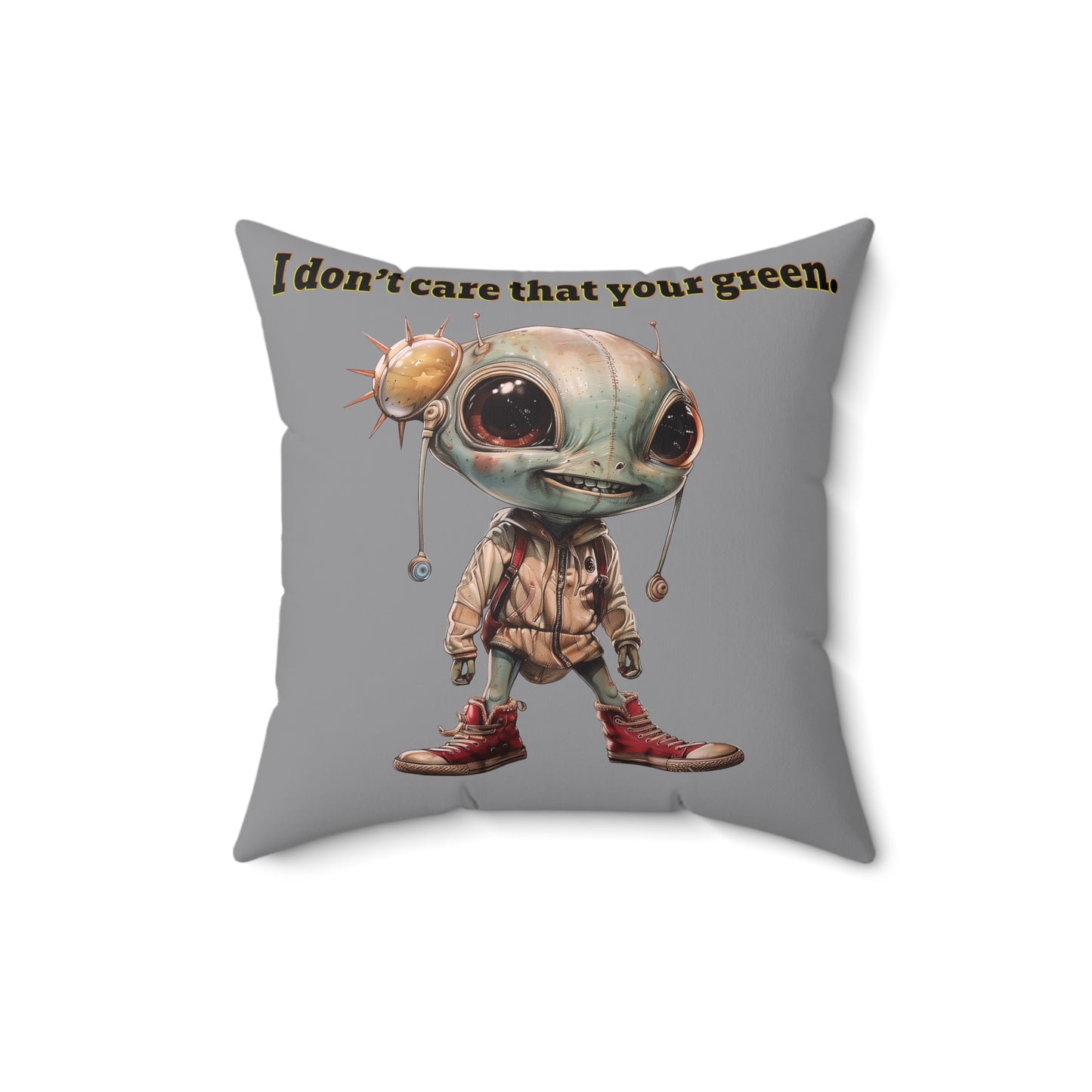 I don't care that your grey - Spun Polyester Square Pillow - (grey)