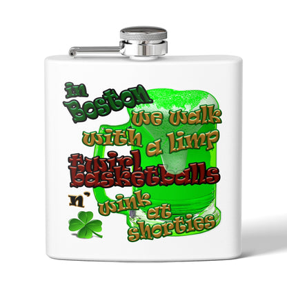 celtics logo - Stainless Steel Flask
