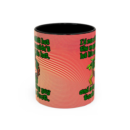 turtle race - Accent Mug (yellow-orange wave)