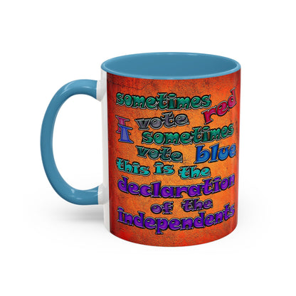 declaration of the independents - Accent Mug (burnt orange)