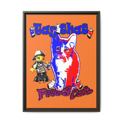 tag that - framed canvas art (crusta)