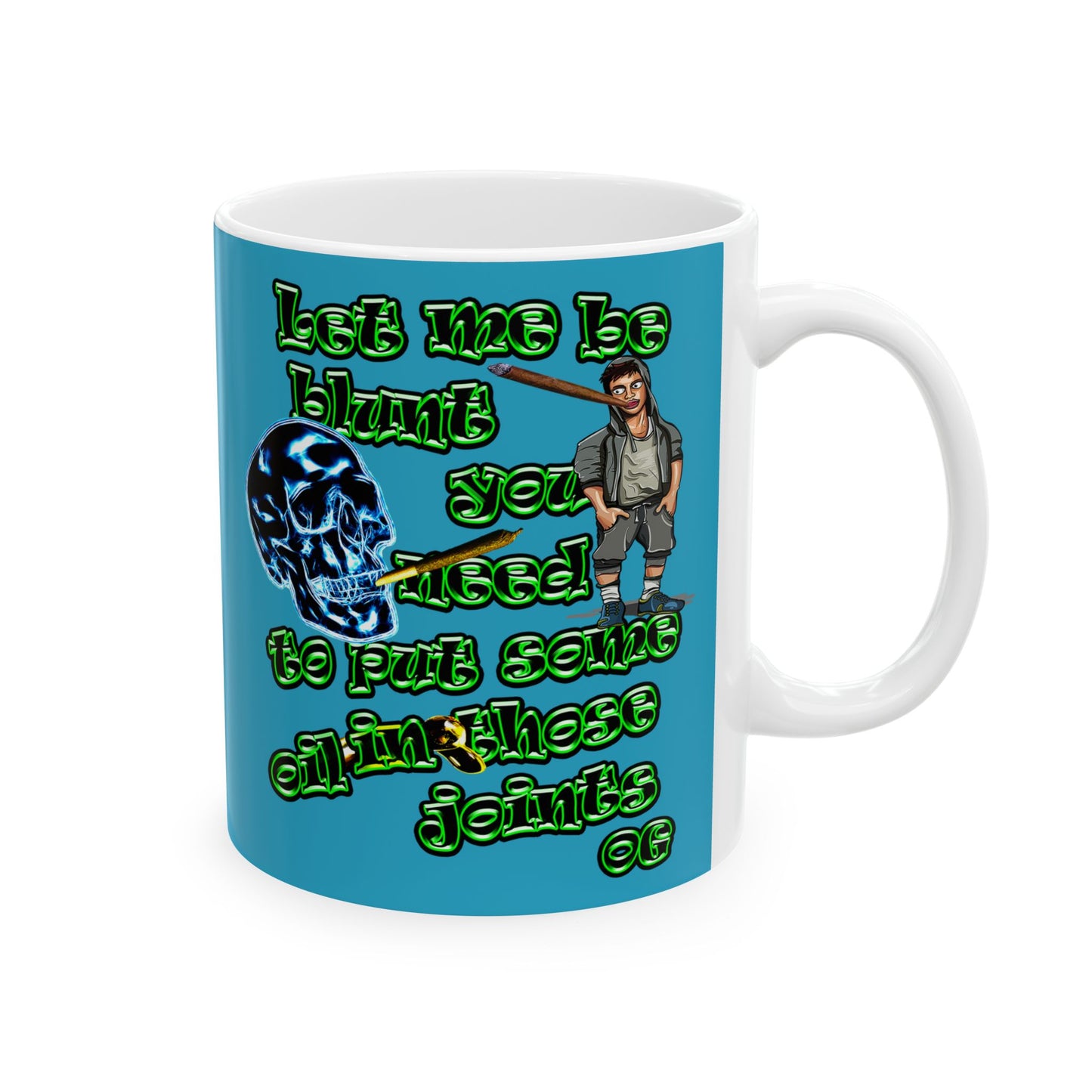 og - White Mug (turquoise)