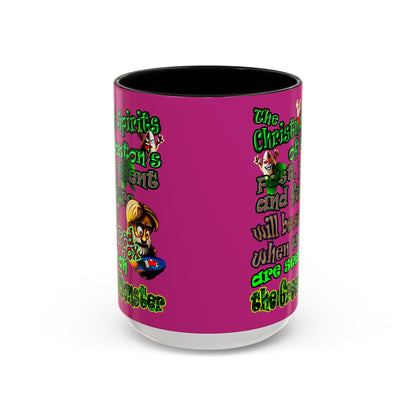 christmas spirits of boston - Accent Mug (pink)