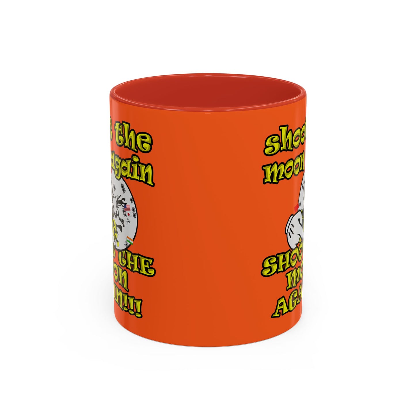 shoot the moon again - Accent Mug (orange)