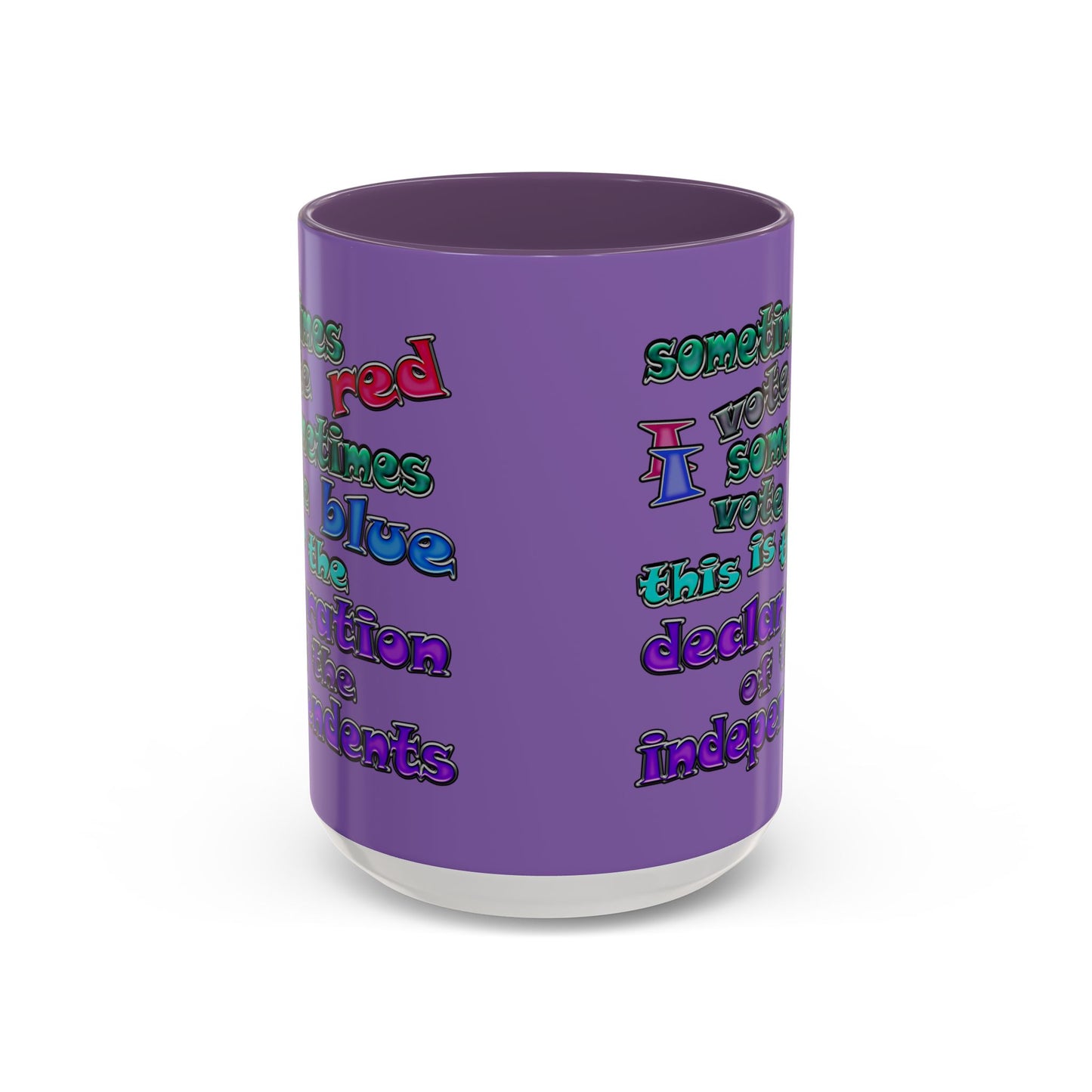declaration of the independents - Accent Mug (light purple)