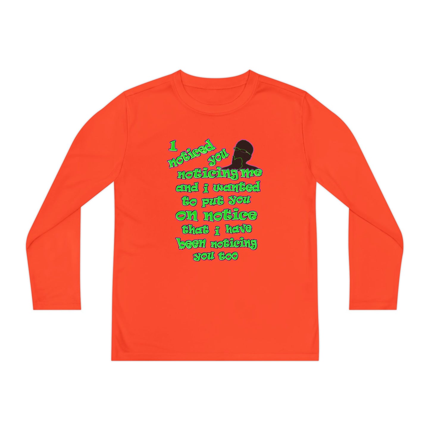 noticed you noticing - Youth Long Sleeve Competitor Tee