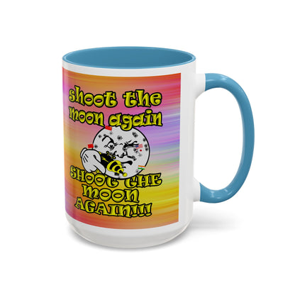 shoot the moon again - Accent Mug (color blur)