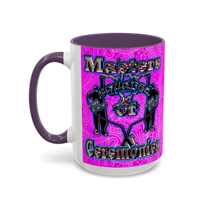 em cee squared - Accent Mug (pink swirl)